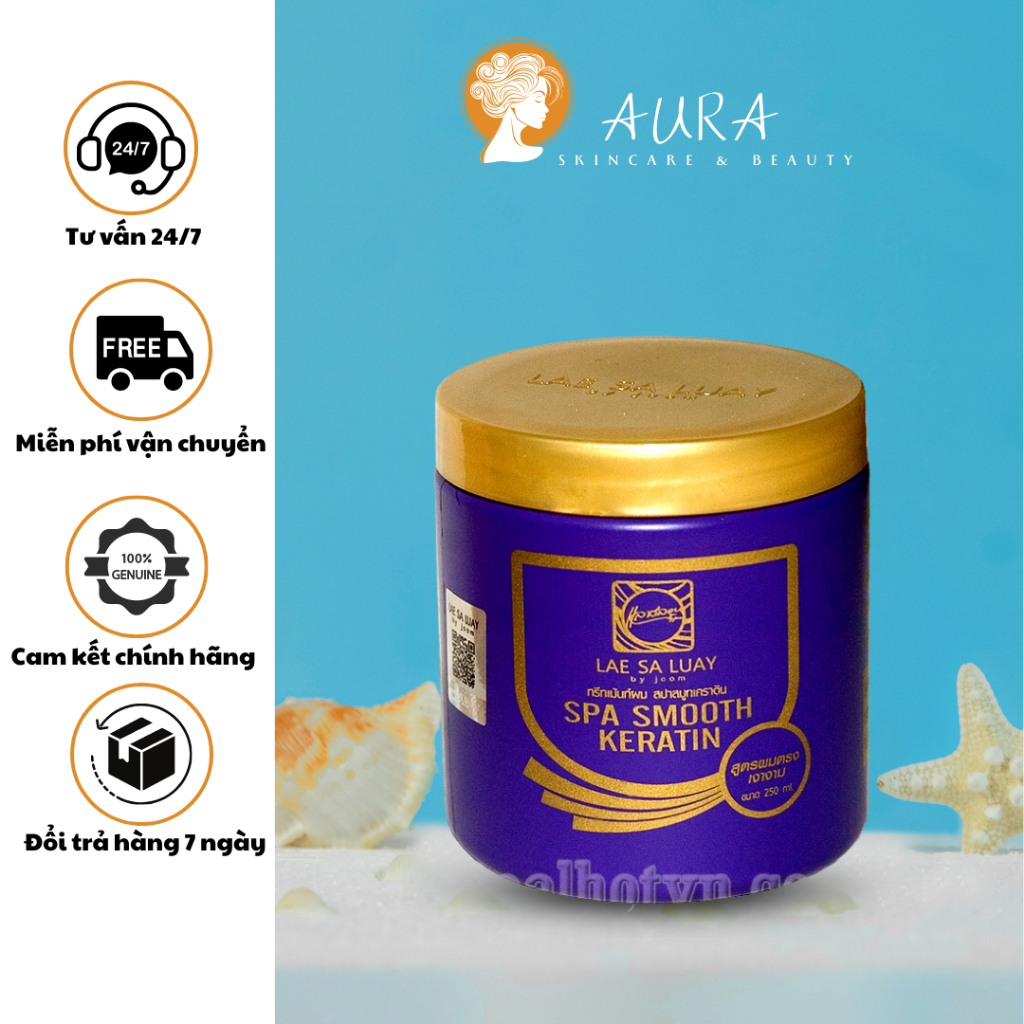 (Chính hãng) Kem ủ tóc, xả tóc, ủ lụa Thái Lan Keratin Lae Sa Luay 250ml