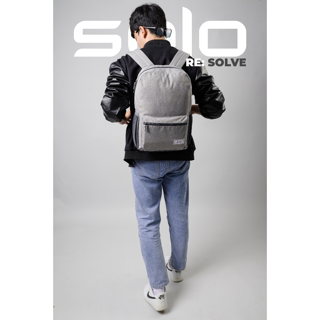 Balo Solo Re: Solve 15.6 inch - Xám - UBN781-10 - Bảo hành chính hãng 05 năm