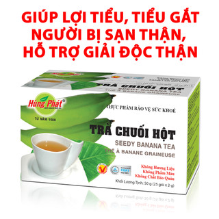 Trà chuối hột - giúp lợi tiểu, hỗ trợ giải độc thận - thương hiệu hùng phát