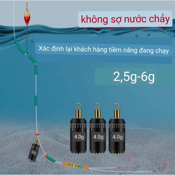 Chì Neo Câu Đáy, Chì Chạy Câu Đài, Chuyên Câu Cá Nhát