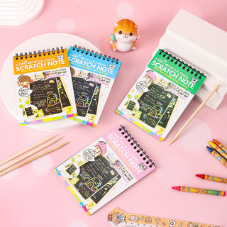 Sổ Scratch Note Sổ Than Ma Thuật Cầu Vồng DIY Mim Mim Store SCRATCHNOTE095