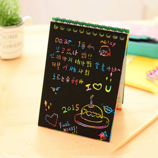 Sổ Scratch Note Sổ Than Ma Thuật Cầu Vồng DIY Mim Mim Store SCRATCHNOTE095