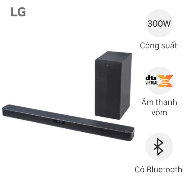 Loa Thanh Soundbar LG SL4 2.1ch, Công suất 300W Và Loa soundbar bluetooth LG SN4 2.1 300W