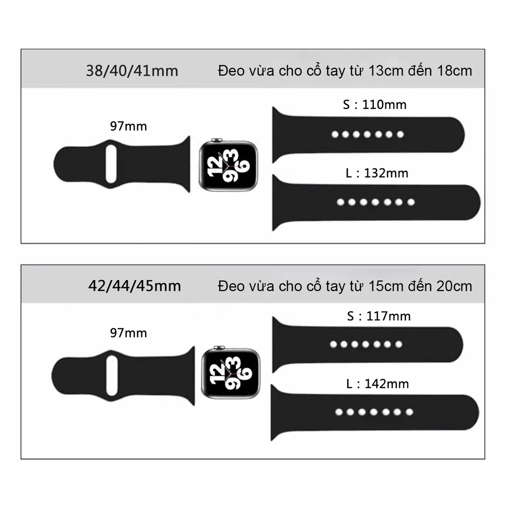 Dây Đeo Đồng Hồ AW Series 8 7 6 5 4 3 2 1 SE iWatch Cao Su Chống Bẩn Silicon Mềm Thời Trang Pastel Nhiều Màu