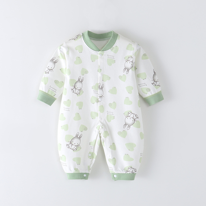 Bodysuit Body dài tay cotton cho bé trai bé gái sơ sinh đến 13 tháng Hàng Quảng Châu SLT27