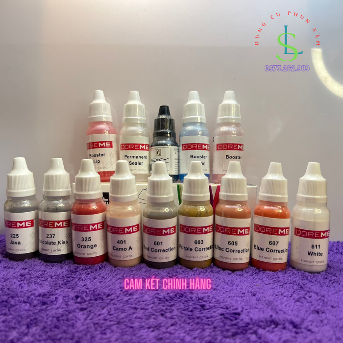 Mực xăm Doreme chính hãng, mực phun xăm / linhshop-hn