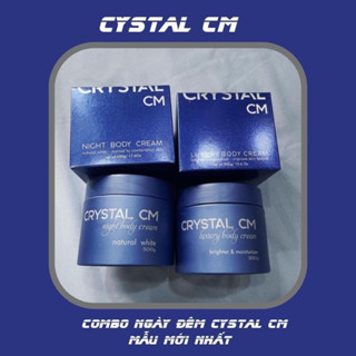   CHÍNH HÃNG TẶNG 4 TẮM TRẮNG   COMBO NGÀY ĐÊM THUỶ PHÂN CRYSTAL CM MẦU MỚI NHẤT 