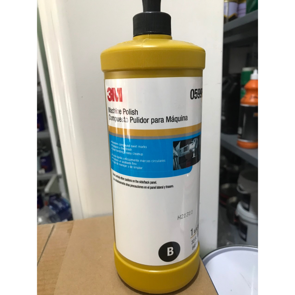 Xi đánh bóng 3M 05996 nước 2 hàng chuẩn 3M, Dung Dịch Đánh Bóng Xe 3M Bước 2