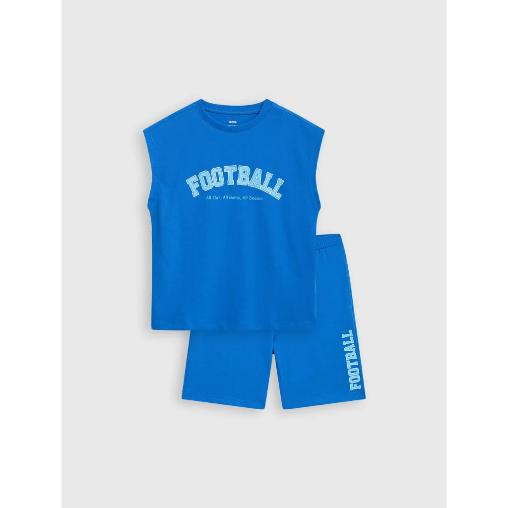 CANIFA Bộ xanh sát nách bé trai 2ST23S001-SB148