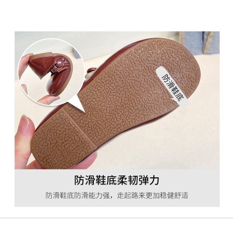 [ Size 21-28] MG baby Giày búp bê da mềm bé gái 5 màu sắc, giày búp bê cho bé gái