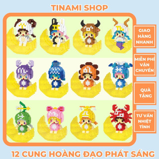 Mô hình lắp ráp 12 Cung Hoàng Đạo có đèn phát sáng 3D đồ chơi ghép hình giải trí sáng tạo
