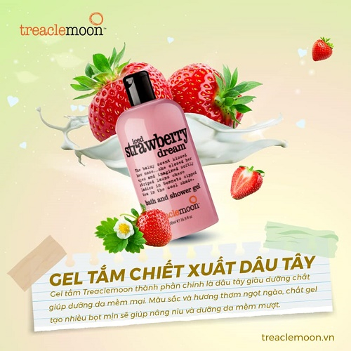 Sữa tắm dưỡng sáng da Treaclemoon 500ml