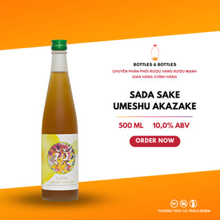 Rượu mơ sake sada umeshu akazake nhật bản - 500ml - 10%