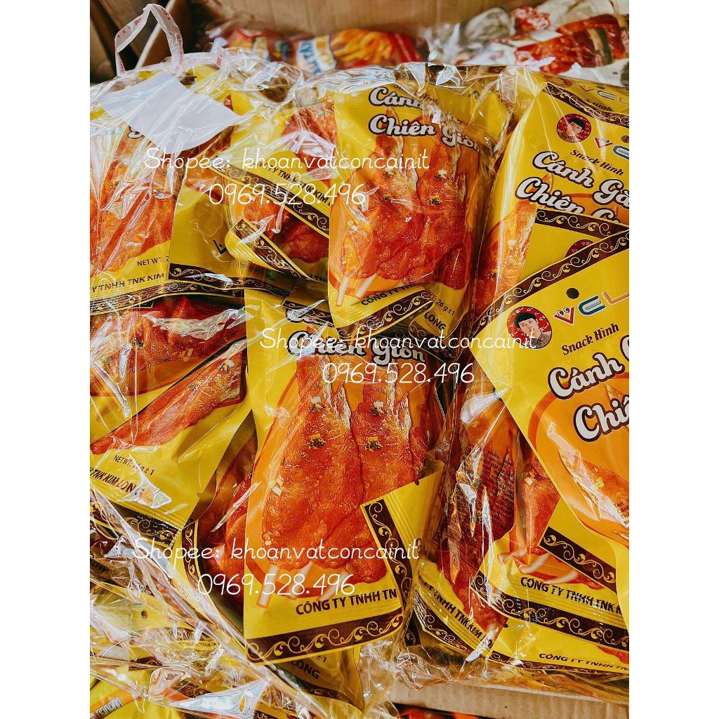 30 gói snack cánh gà chiên giòn Vela