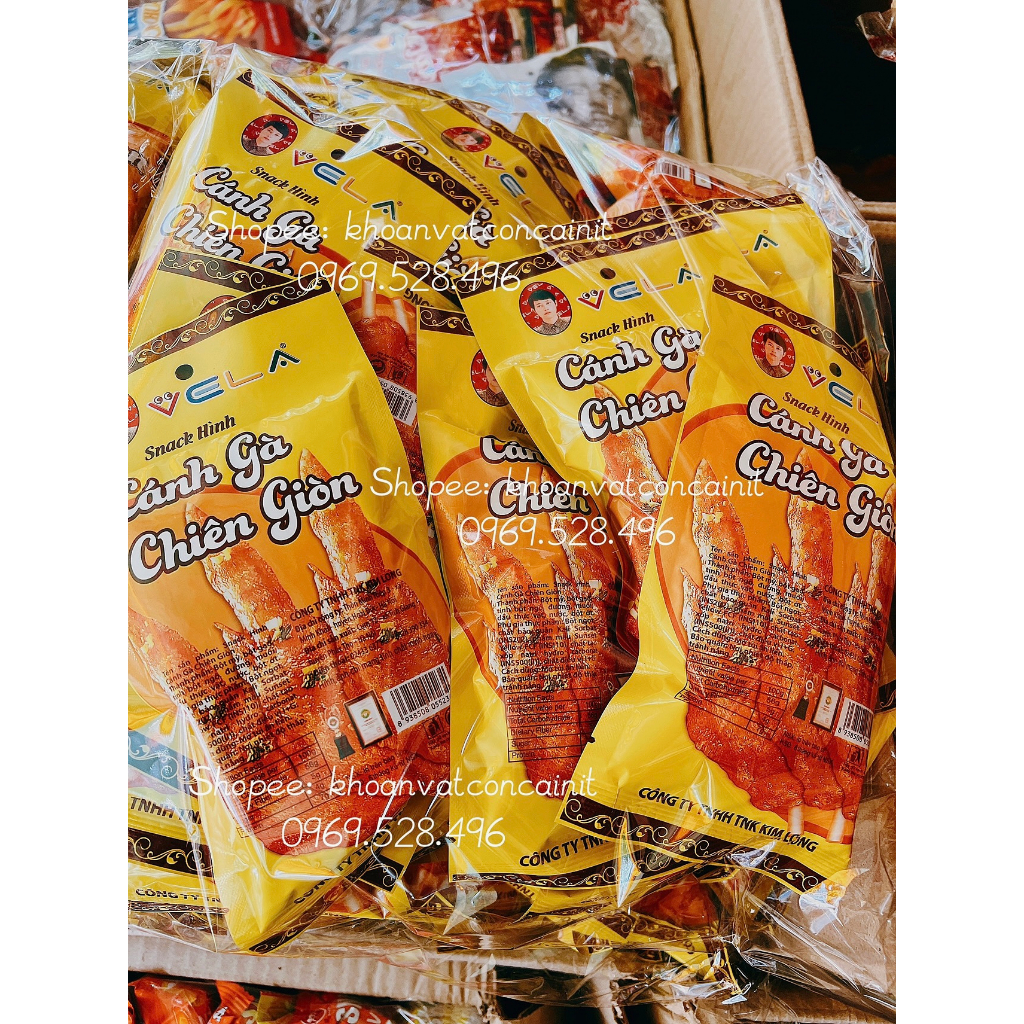 30 gói snack cánh gà chiên giòn Vela