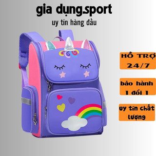 Balo chống gù chống nước mẫu mới kỳ lân cho bé