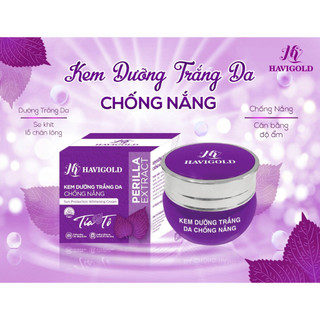 Kem dưỡng trắng da chống nắng 15g - Kem chống nắng nâng tông - Kem chống nắng Tía tô - HAVIGOLD