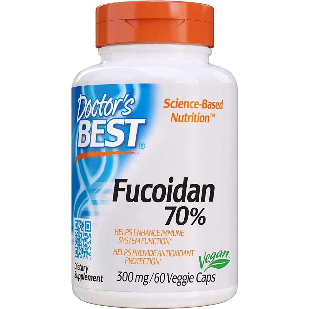 Doctor's Best Fucoidan 70% 300mg viên uống tăng cường sức khỏe, ngừa ung thư 60 viên