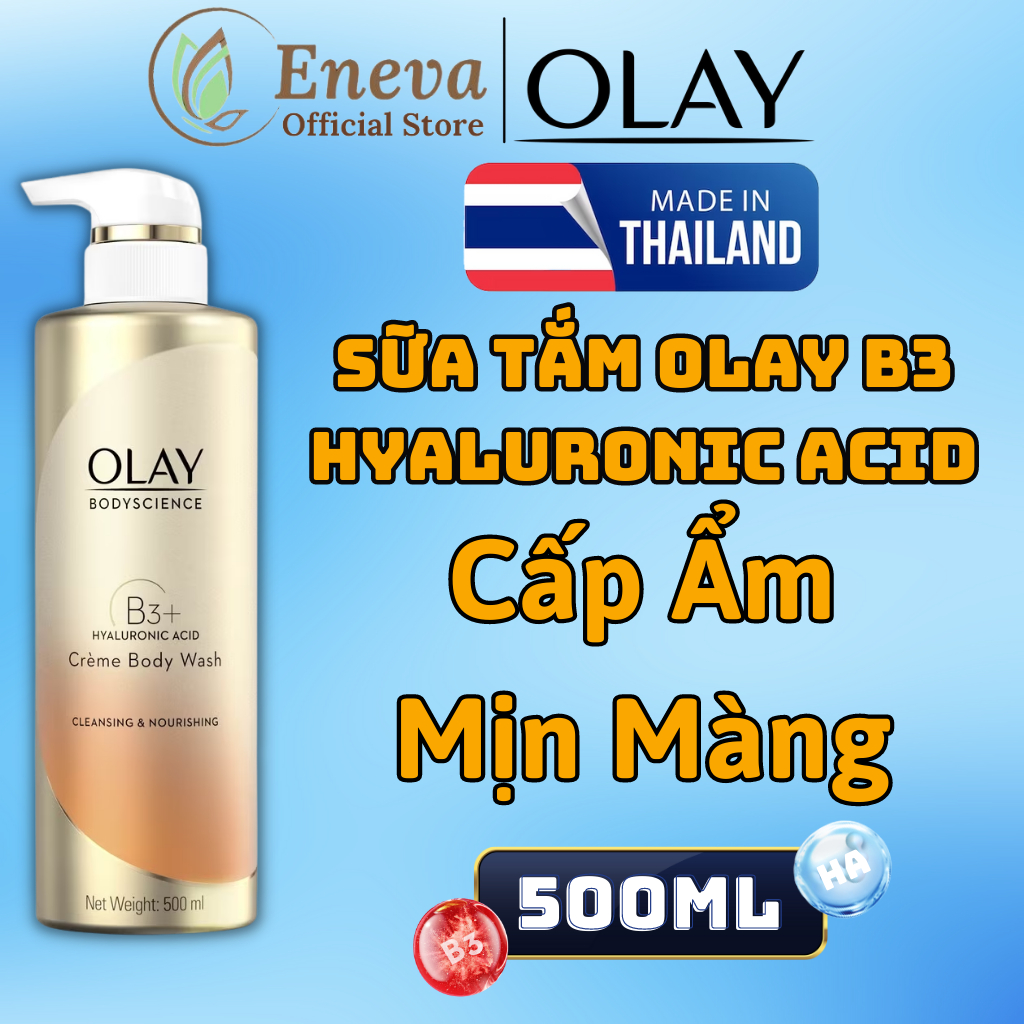 Sữa Tắm Olay B3 Retinol Trắng Da 500ml, Sữa Tắm Olay Body Cellscience B3 Retinol Chính Hãng