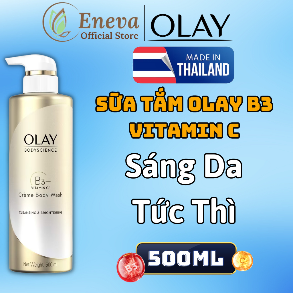 Sữa Tắm Olay B3 Retinol Trắng Da 500ml, Sữa Tắm Olay Body Cellscience B3 Retinol Chính Hãng