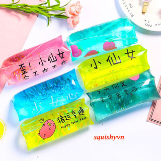 Gudetama túi trượt trút giận đồ chơi dẻo-charm sao lấp lánh squishy mochi