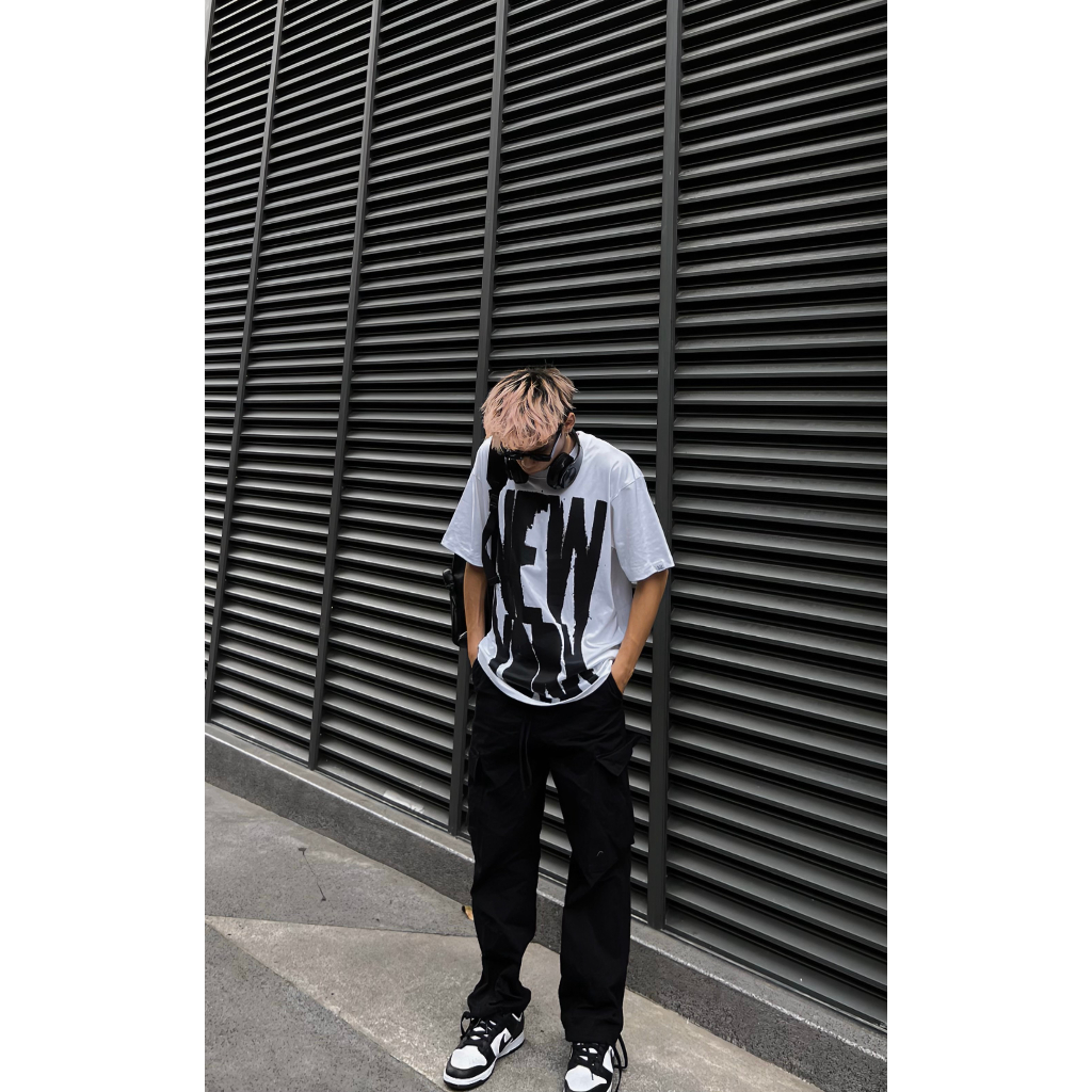 Áo thun The Xide áo phông unisex in chữ NEW YORK form rộng chất cotton 2 chiều định lượng 250gr co giãn