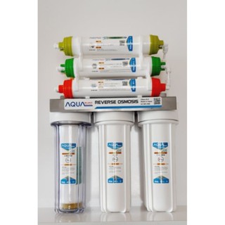 Bộ lọc nano aquasumo  8 cấp, không dùng điện, không nước thải, ly organic, vòi, lõi, van cấp, dây đầy đủ