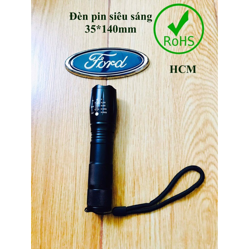 Đèn pin rọi ô tô-trang bị soi nội thất ô tô,gầm xe,đi đường xa(Tặng kèm 3 pin)