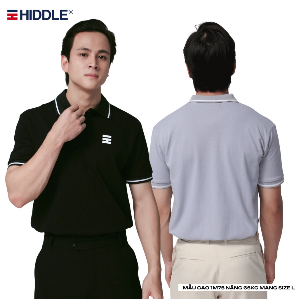 Áo polo nam basic viền tay cao cấp HIDDLE nhiều size vải cotton cá sấu thoáng mát | H7-T2