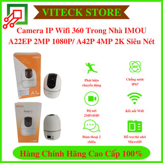 Camera ip wifi 360 trong nhà imou a22ep 2mp 1080p/ a42p 4mp 2k siêu nét - bh 24 tháng - chính hãng