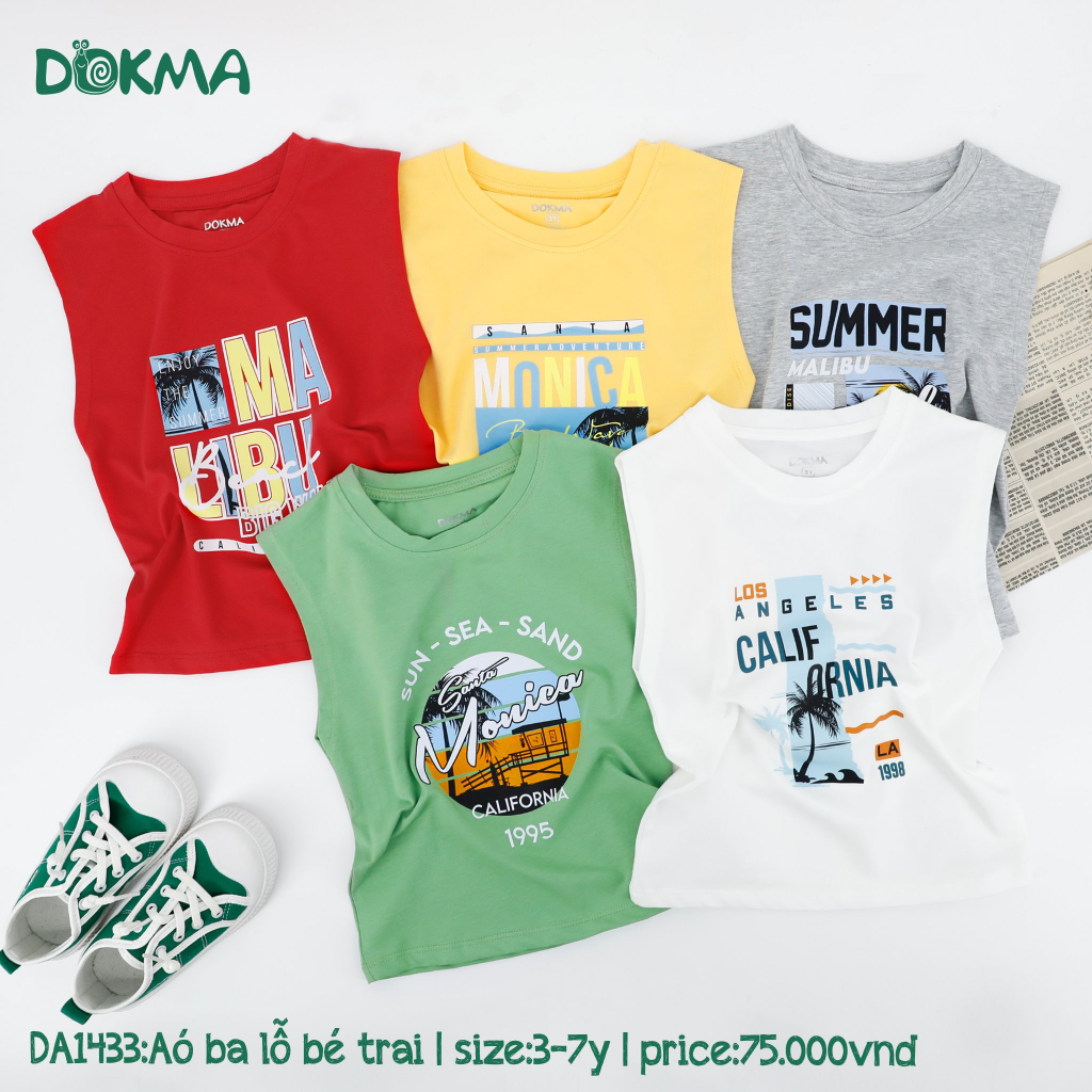[DOKMA 2023] Áo ba lỗ cho bé 3y-7y