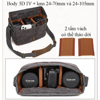 Túi đựng máy ảnh canvas muchuan XK866