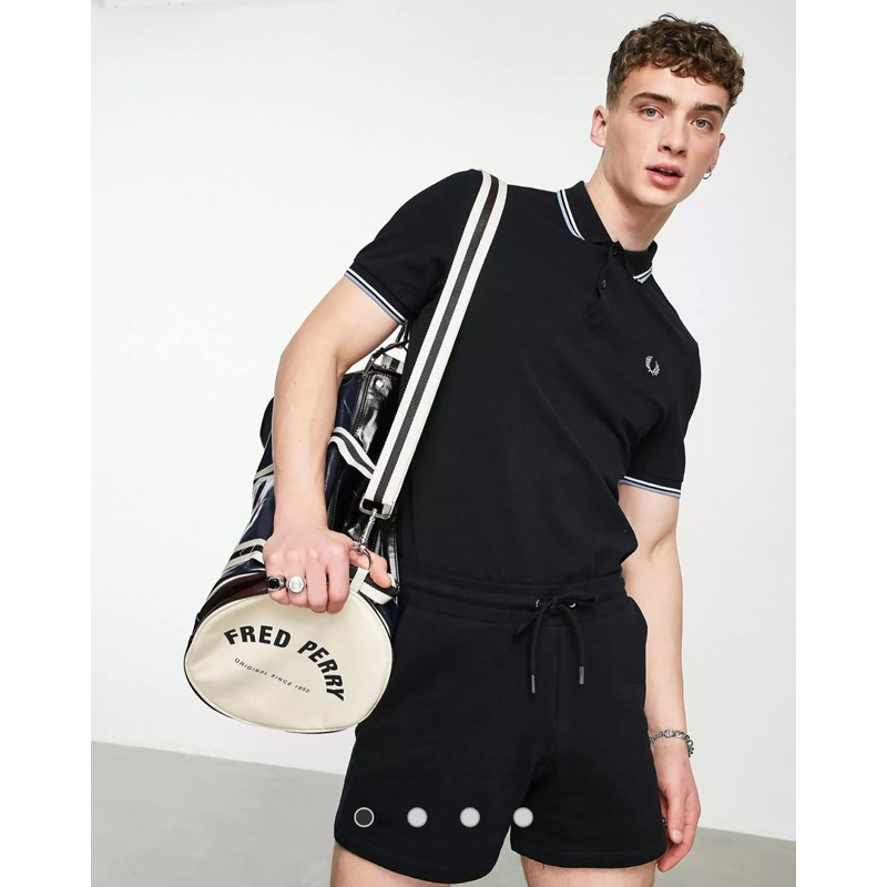 Áo polo nam M3600 hoạ tiết kẻ, thêu logo chính hãng