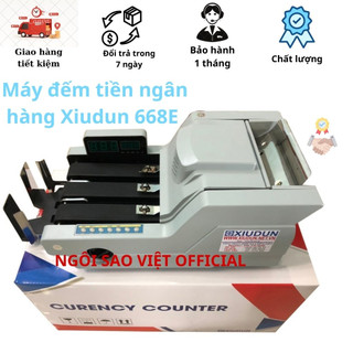 Máy đếm tiền Xiudun 668E Dùng Trong Ngân Hàng, có chức năng kiểm giả chính xác cao, hàng chính hãng - Ngôi Sao Việtt