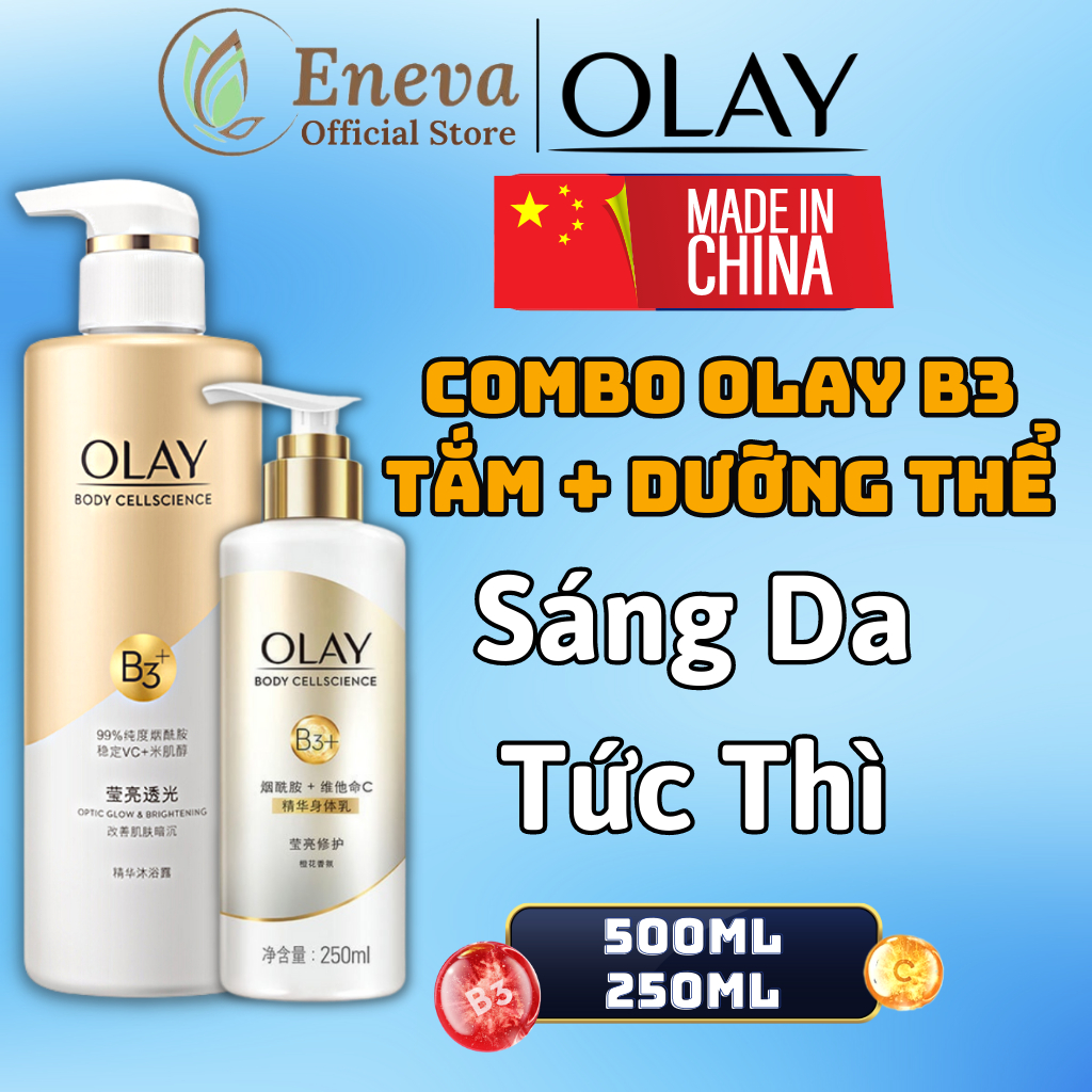 Sữa Tắm Olay B3 Retinol Trắng Da 500ml, Sữa Tắm Olay Body Cellscience B3 Retinol Chính Hãng