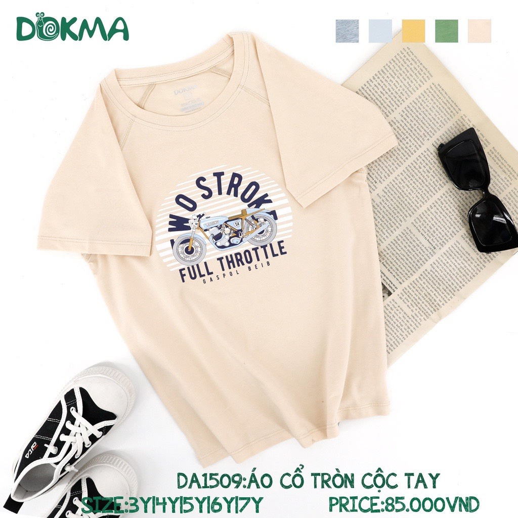 Áo cộc tay cổ tròn cho bé 3y-7y