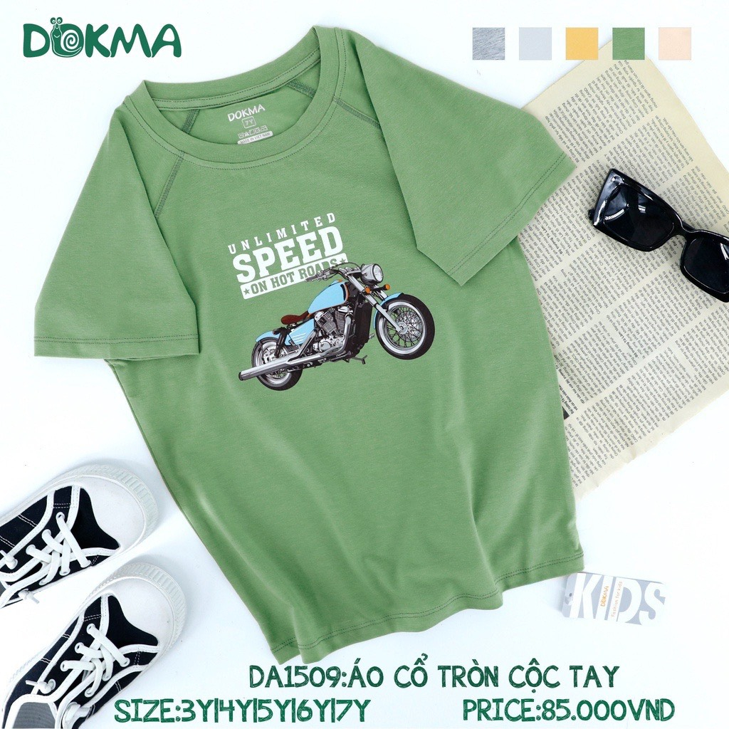 Áo cộc tay cổ tròn cho bé 3y-7y