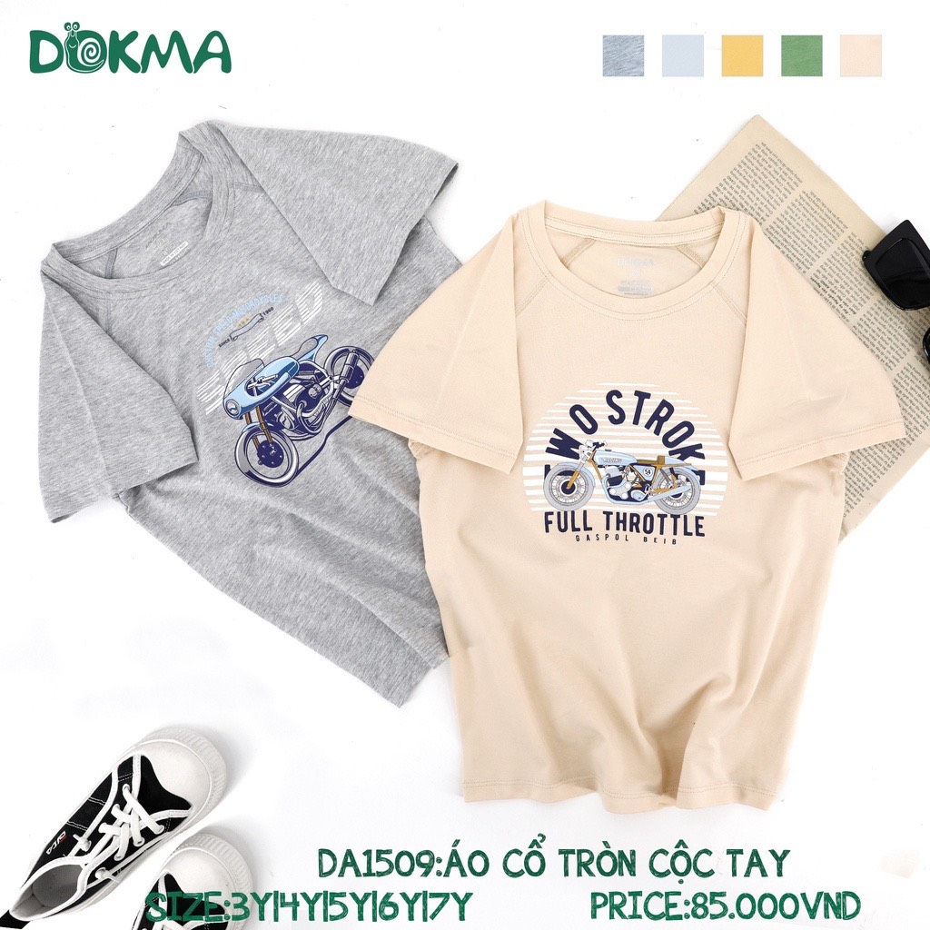 Áo cộc tay cổ tròn cho bé 3y-7y