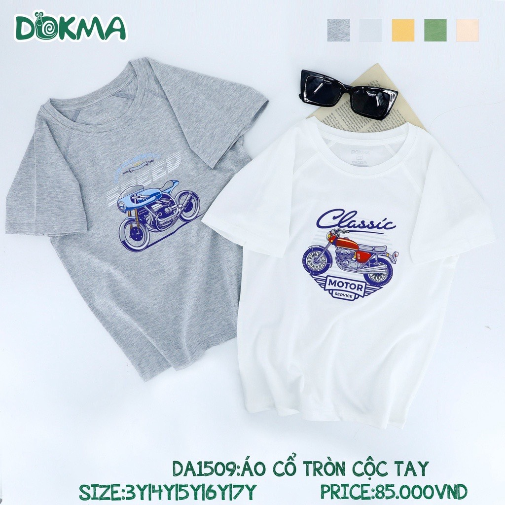 Áo cộc tay cổ tròn cho bé 3y-7y