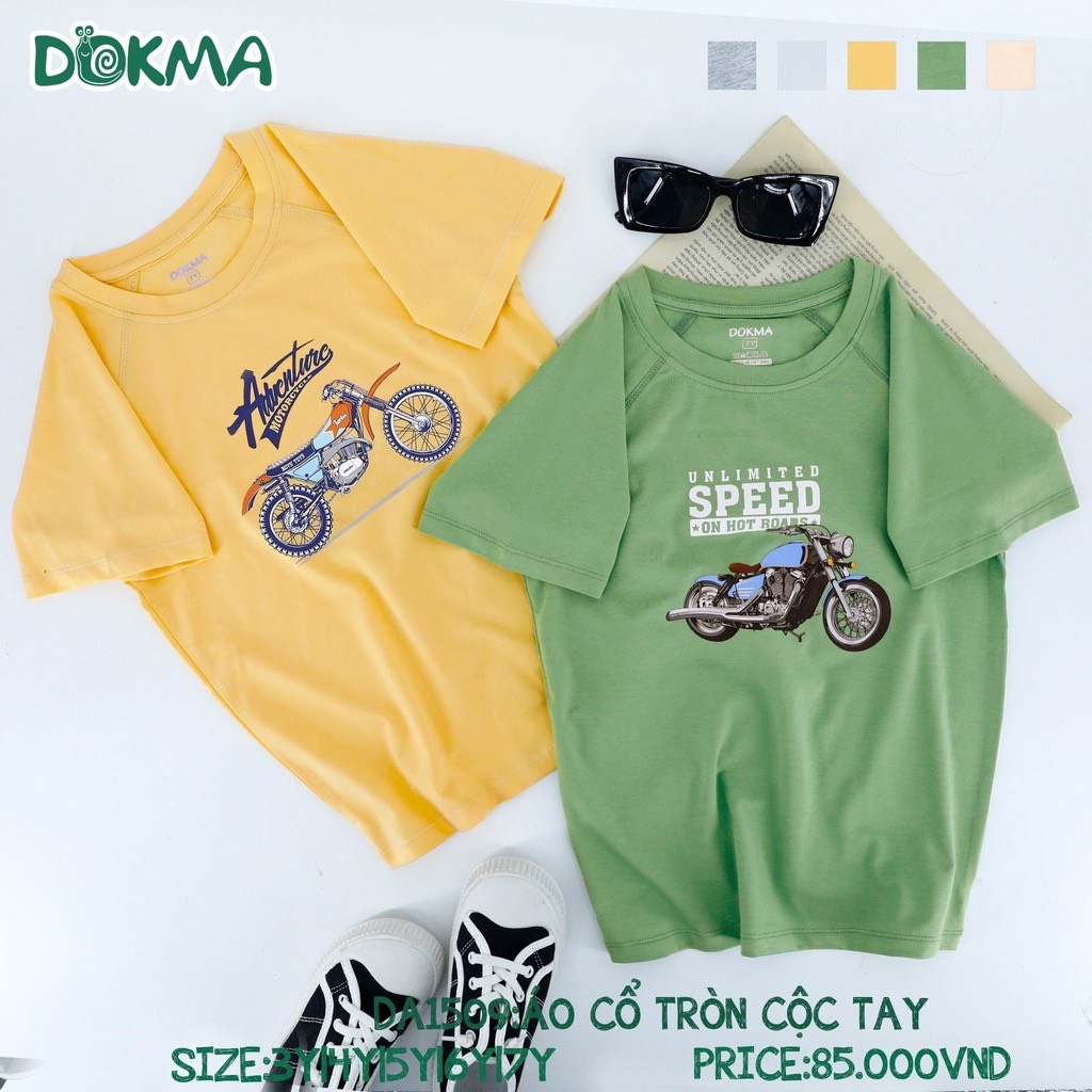 Áo cộc tay cổ tròn cho bé 3y-7y