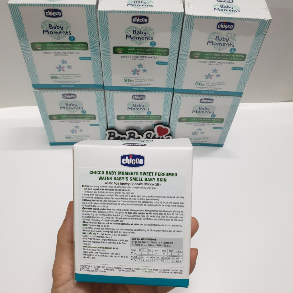 Nước hoa cho bé hương tự nhiên Chicco 0M+ 100ml