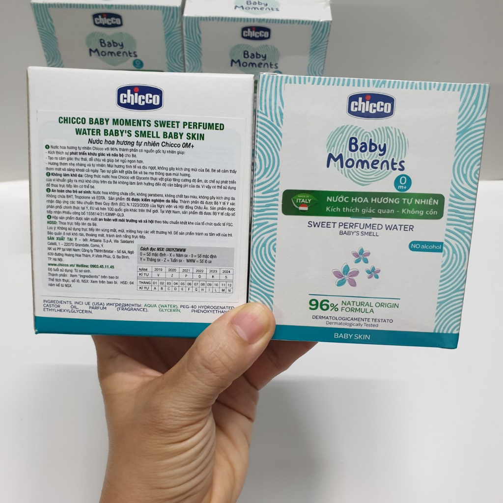 Nước hoa cho bé hương tự nhiên Chicco 0M+ 100ml