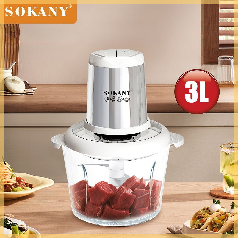 Máy Xay Thịt Đa Năng SOKANY 7034 - Cối Xay 3L, Công Suất 800W