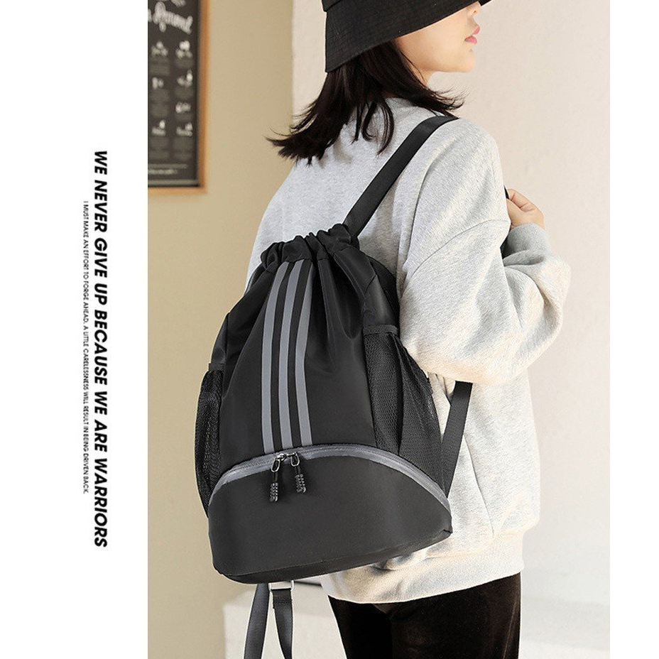 Balo thể thao kiểu dây rút có ngăn để giày