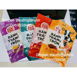 Bánh tráng trộn miss bánh tráng đủ vị, sa tế tôm cay - gà quay - sa tế bò - rong biển