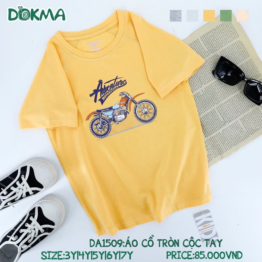 Áo cộc tay cổ tròn cho bé 3y-7y