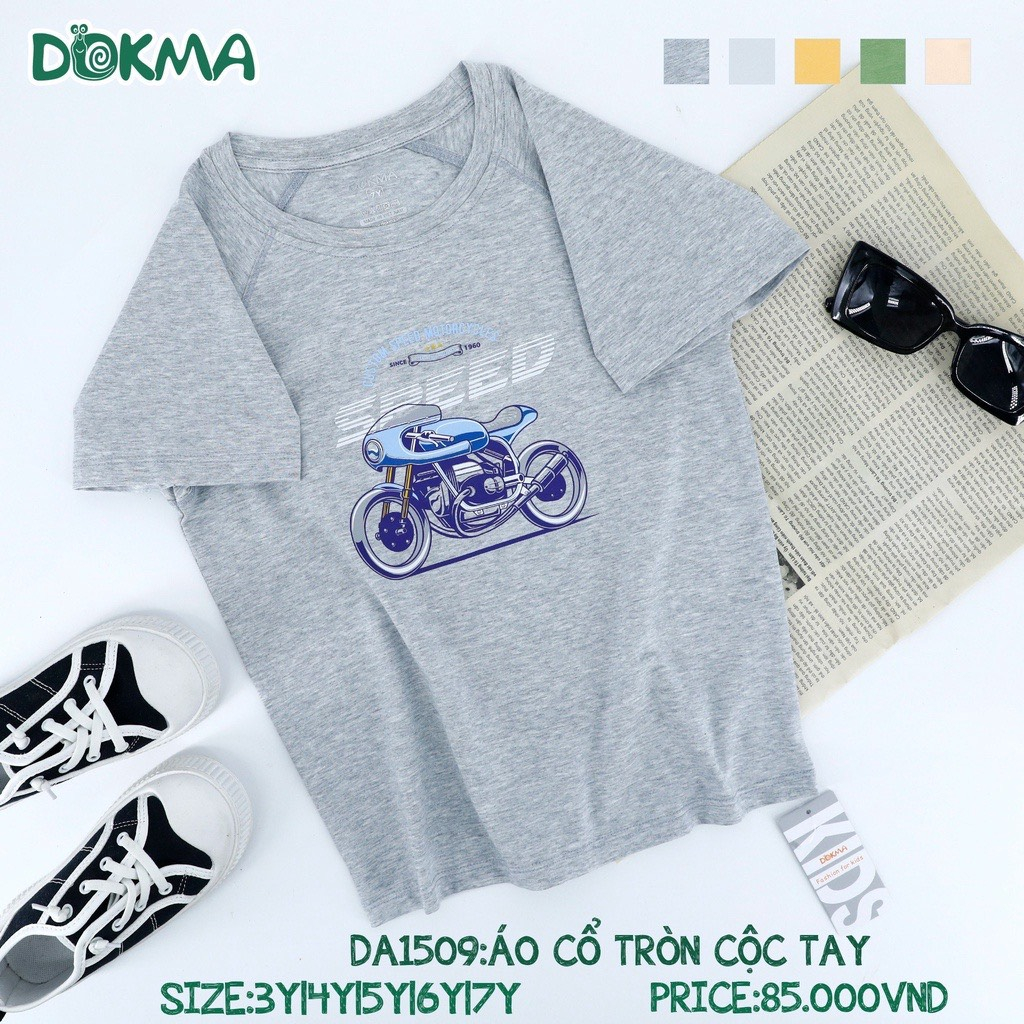 Áo cộc tay cổ tròn cho bé 3y-7y