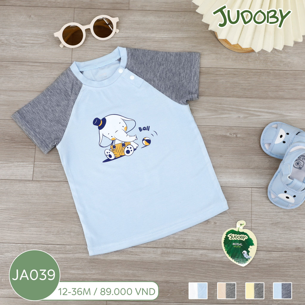 Áo cộc tay zaglan cho bé - Judoby