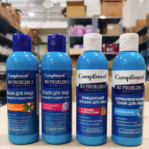 Toner Compliment No Problem Salicylic Acid Làm Sạch Da Kiềm Dầu Giảm Mụn 200ml