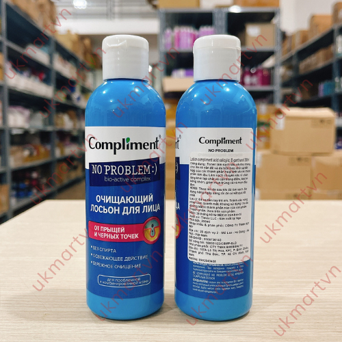 Toner Compliment No Problem Salicylic Acid Làm Sạch Da Kiềm Dầu Giảm Mụn 200ml